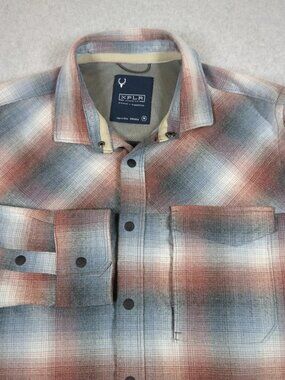 Jeremiah XPLR Flannel Shirt Men's Medium Plaid Outdoor Long Sleeve Workwear